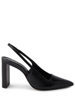 Schutz pointed-toe slingback leather pumps - Black