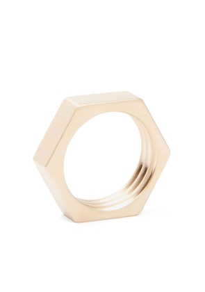 Maison Margiela geometric brushed ring - Gold