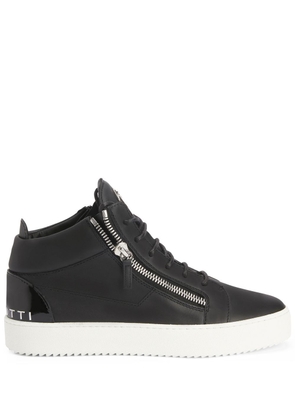 Giuseppe Zanotti zip-details leather sneakers - Black