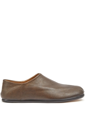 Maison Margiela Tabi leather loafers - Brown