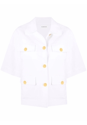 P.A.R.O.S.H. short sleeve button-up jacket - White