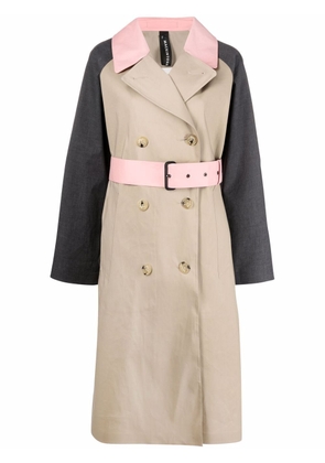 Mackintosh AVA double-breasted trench coat - Neutrals