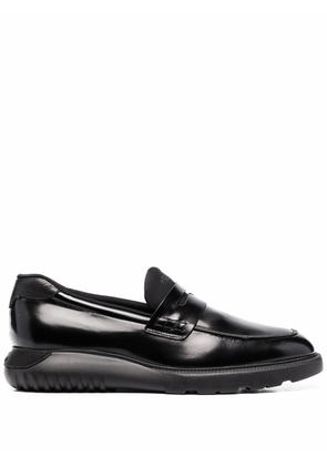 Hogan flatform-sole penny loafers - Black