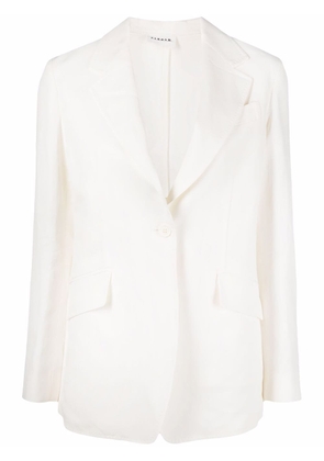 P.A.R.O.S.H. single-breasted button-front blazer - White