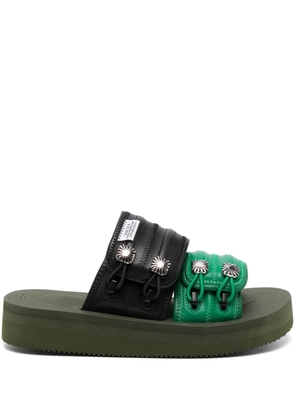 Suicoke x Toga Mura2 stud-embellished sandals - Green