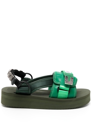 Suicoke x Toga Tonopardi stud-embellished sandals - Green