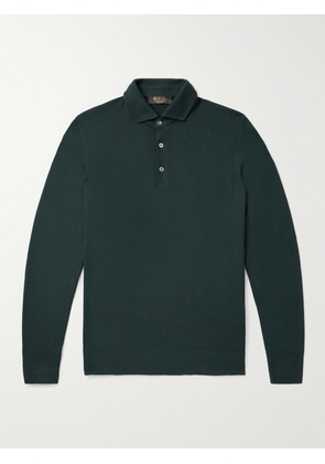 Loro Piana - Slim-Fit Baby Cashmere Polo Shirt - Men - Green - IT 48