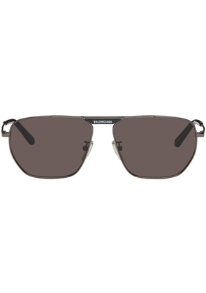 Balenciaga Gunmetal Tag 2.0 Navigator Sunglasses