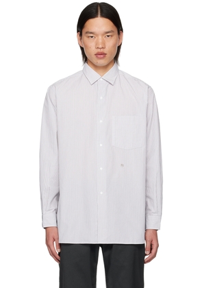nanamica White & Beige Wind Shirt