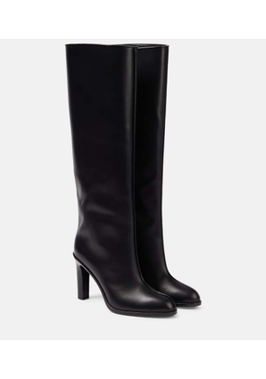 The Row Wide Shaft leather knee-high boots