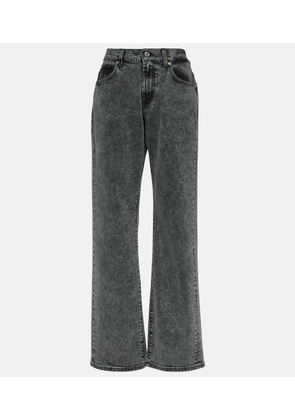 7 For All Mankind Low-rise straight-leg jeans