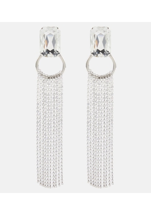 Alessandra Rich Crystal-embellished drop earrings