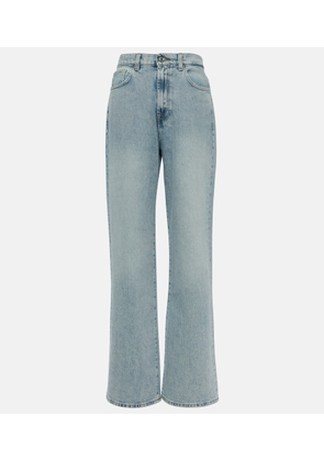 7 For All Mankind High-rise straight-leg jeans