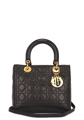 dior Dior Lady Lambskin Handbag in Black - Black. Size all.