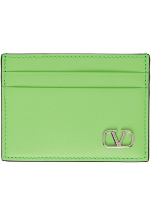 Valentino Garavani Green VLogo Signature Card Holder