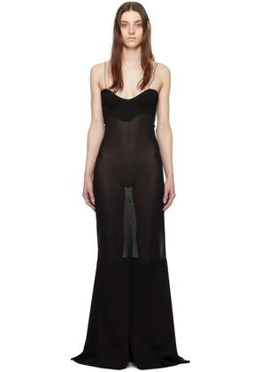 JACQUEMUS Black Les Sculptures 'La robe Fino' Maxi Dress