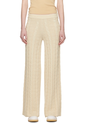 Acne Studios Beige Cable Trousers