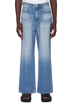 Solid Homme Blue Wide Jeans