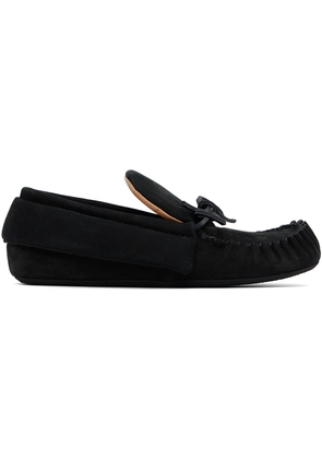 JW Anderson Black Suede Moc Loafers