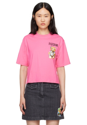 Moschino Pink Archive Teddy Bear T-Shirt