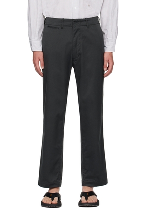 nanamica Gray Wide Trousers