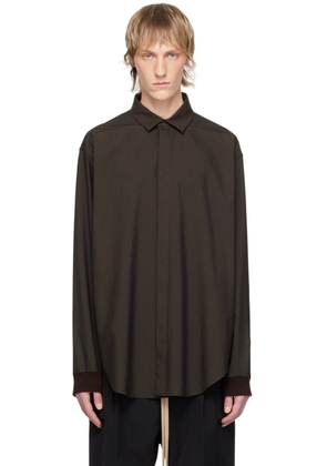 Fear of God Brown Button Shirt