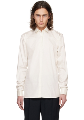 Hugo Off-White Spread Collar Shirt