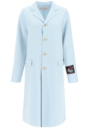 Marni virgin wool and cashmere coat - 42 Blue