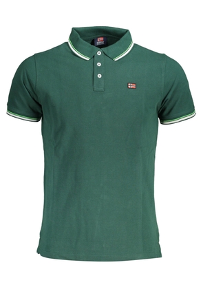Norway 1963 Elegant Green Polo with Contrasting Accents - XL
