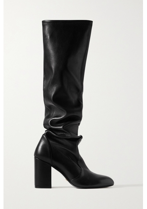 Stuart Weitzman - Yuliana Leather Knee Boots - Black - US6,US6.5,US7,US7.5,US8,US8.5,US9,US9.5,US10,US10.5,US11,US11.5,US12