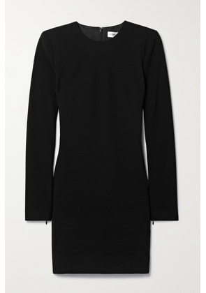 Victoria Beckham - Stretch Wool-blend Crepe Mini Dress - Black - UK 4,UK 6,UK 8,UK 10,UK 12,UK 14,UK 16