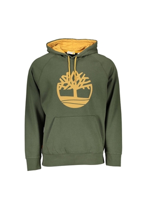 Timberland Green Hooded Sweatshirt with Contrast Detail - M