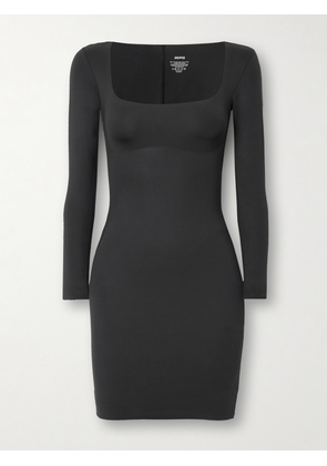 Skims - Body Long Sleeve Slip Dress - Onyx - Black - XS,S,M,L,XL,2XL,3XL