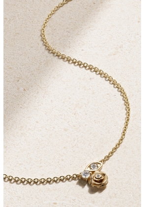 Sydney Evan - Large Marquis Eye And Rose 14-karat Gold Diamond Necklace - One size