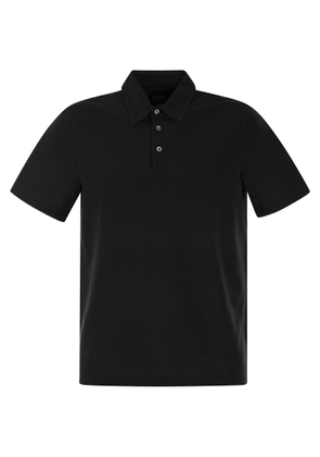 Fedeli Short-Sleeved Cotton Polo Shirt