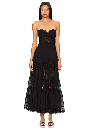Charo Ruiz Ibiza Monnet Dress in Black. Size L, XS.