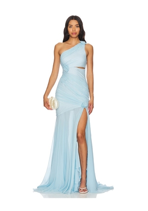 Cinq a Sept Kaleb Gown in Baby Blue. Size 6.