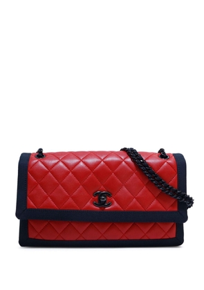 CHANEL Pre-Owned 2015 diamond-quilted Flap shoulder bag - Red