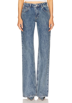 Moschino Jeans Straight Leg in Blue. Size 25, 26, 27, 28, 29.