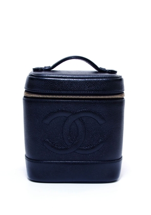 CHANEL Pre-Owned 2001/2002 CC stitch Vanity handbag - Black
