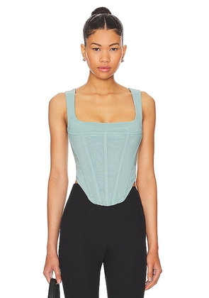 Miaou Campbell Corset in Blue. Size XS.