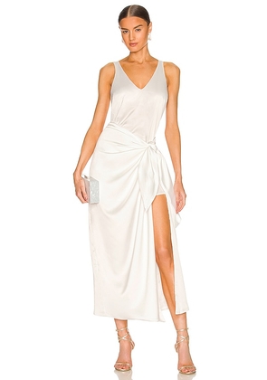 Show Me Your Mumu Hampton Wrap Dress in Ivory. Size XS.