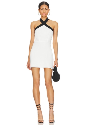 superdown Brielle Cross Front Dress in White. Size XL.