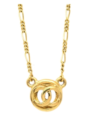 CHANEL Pre-Owned 1983 CC medallion pendant necklace - Gold