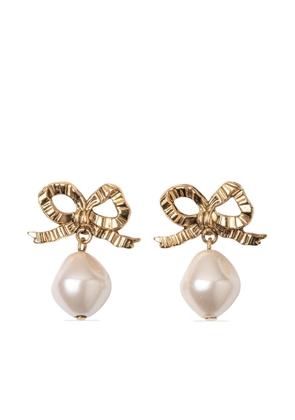 Jennifer Behr Khloe pearl drop earrings - Gold