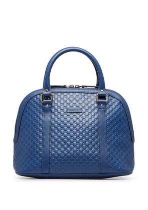 Gucci Pre-Owned medium Microguccissima Dome satchel bag - Blue