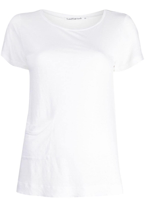 Transit pocket-detail linen T-shirt - White