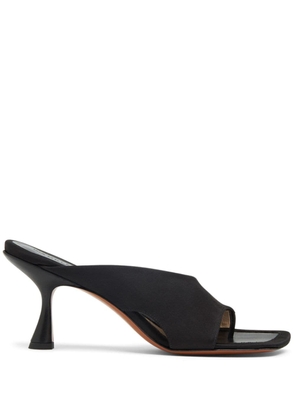 Wandler Julio 80mm cut-out detail leather mules - Black