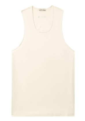 Fear Of God U-neck cotton tank top - White