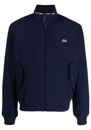 Lacoste logo-embroidered water-repellent jacket - Blue
